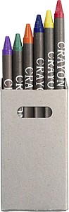 Crayon set in card box, 6pcNeutral