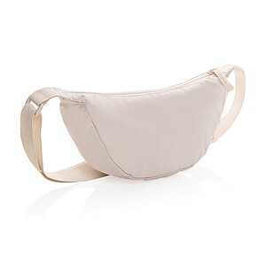 Crescent AWARE™ RPET half moon sling bag, beige