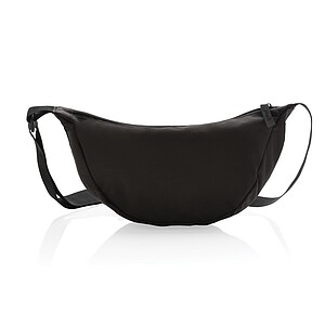 Crescent AWARE™ RPET half moon sling bag, black