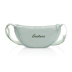 Crescent AWARE™ RPET half moon sling bag, iceberg green