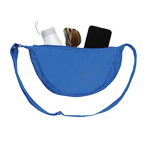 Crescent AWARE™ RPET half moon sling bag, royal blue