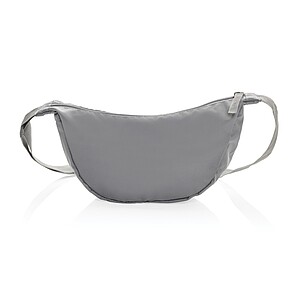 Crescent AWARE™ RPET half moon sling bag, silver grey