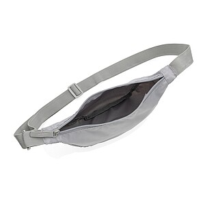 Crescent AWARE™ RPET half moon sling bag, silver grey
