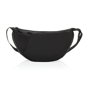 Crescent XL AWARE™ RPET half moon sling bag, black