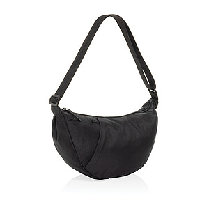 Crescent XL AWARE™ RPET half moon sling bag, black