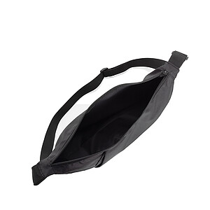 Crescent XL AWARE™ RPET half moon sling bag, black
