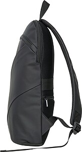 CrisMa backpack with slanted zip, black