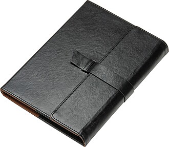 CrisMa notebook A5 with lined pages, black