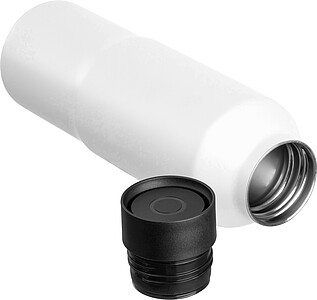 CrisMa vacuum stainless steel drinking bottle, 600ml, white