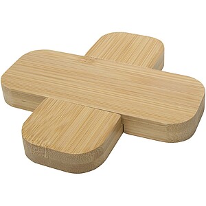 Croc bamboo trivet - small, natural