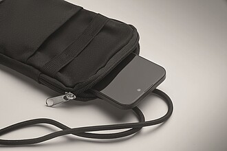 Cross body smartphone bag, black