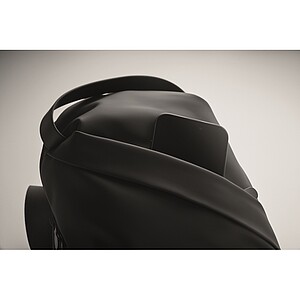 Cross chest bag in soft PU, black