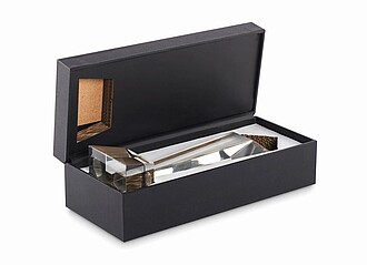 Crystal award in a gift box