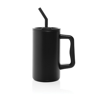 Cube RCS certified recycled steel mug 800ml, black