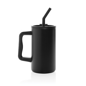 Cube RCS certified recycled steel mug 800ml, black