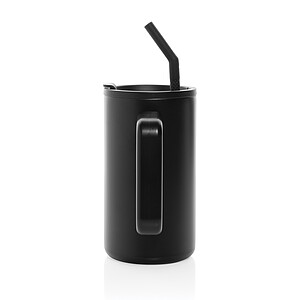 Cube RCS certified recycled steel mug 800ml, black