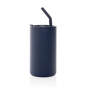 Cube RCS certified recycled steel mug 800ml, navy