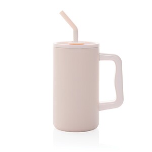 Cube RCS certified recycled steel mug 800ml, pink