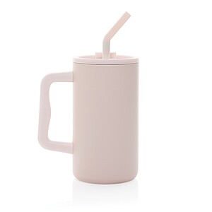 Cube RCS certified recycled steel mug 800ml, pink