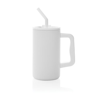 Cube RCS certified recycled steel mug 800ml, white