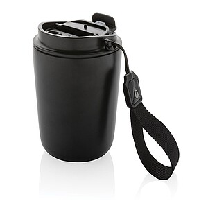 Cuppa RCS re-steel vacuum tumbler with lanyard, black