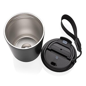 Cuppa RCS re-steel vacuum tumbler with lanyard, black
