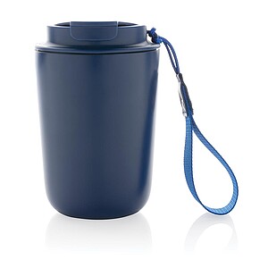 Cuppa RCS re-steel vacuum tumbler with lanyard, blue