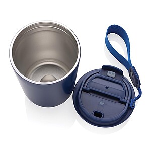 Cuppa RCS re-steel vacuum tumbler with lanyard, blue