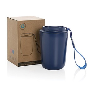 Cuppa RCS re-steel vacuum tumbler with lanyard, blue