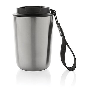Cuppa RCS re-steel vacuum tumbler with lanyard, silver