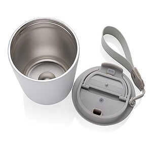Cuppa RCS re-steel vacuum tumbler with lanyard, white