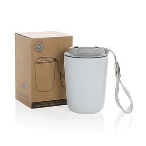 Cuppa RCS re-steel vacuum tumbler with lanyard, white