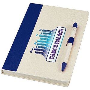 Dairy Dream A5 size reference recycled milk cartons notebook and ballpoint pen set