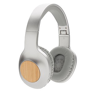 Dakota Bamboo wireless headphone,grey, grey