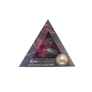 Dark chocolate with blackberries, raspberries and mint 50 g