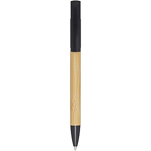 Delfina phone holder pen (blue ink), solid black