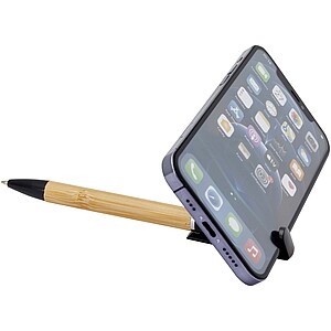 Delfina phone holder pen (blue ink), solid black