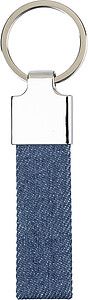 Denim keychain Enzi, blue