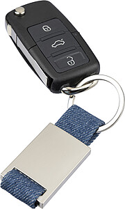 Denim keychain Ori, blue