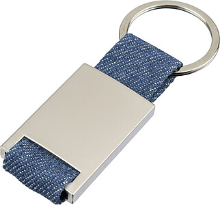 Denim keychain Ori, blue