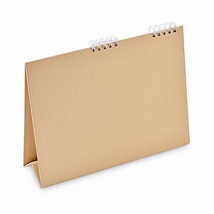 Desk calendar with memo pad, beige