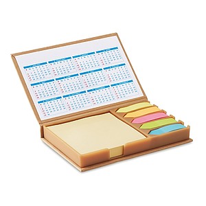 Desk set memo with calendar