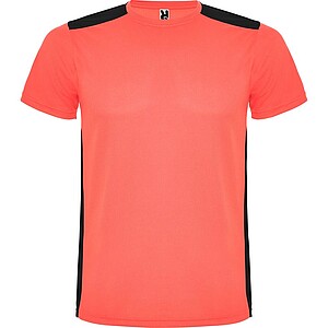 Detroit short sleeve unisex sports t-shirt, fluor coral, size S