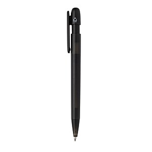 Devin GRS certified RABS pen transparent, black