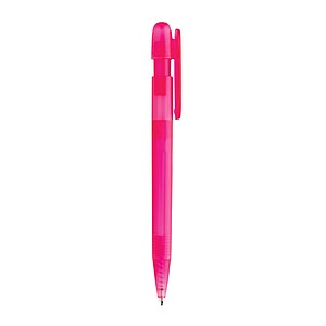 Devin GRS certified RABS pen transparent, pink