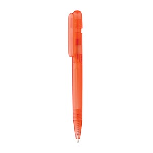 Devin GRS certified RABS pen transparent, red