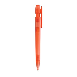 Devin GRS certified RABS pen transparent, red