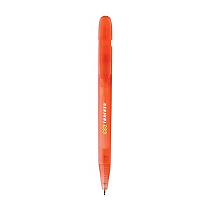 Devin GRS certified RABS pen transparent, red