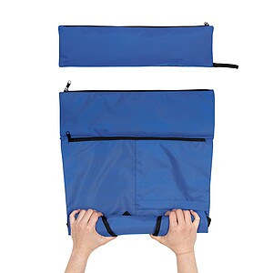 Dillon AWARE™ RPET lightweight foldable backpack, royal blue