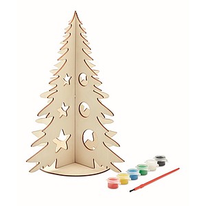 DIY wooden silhouette Christmas tree